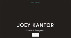Desktop Screenshot of joeykantor.com