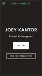 Mobile Screenshot of joeykantor.com